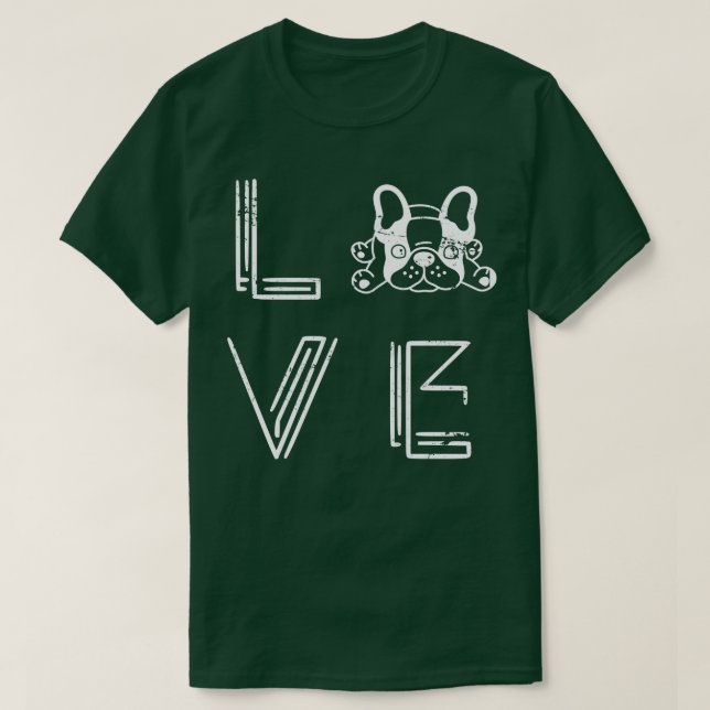 Camiseta Dog Lover Gift Cute Frenchie (Frente do Design)