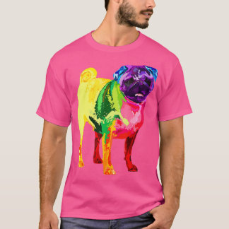Camiseta Dog Lover Pug For Womens Colorors Pug Mens (