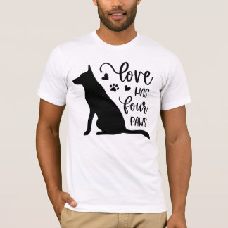 Camiseta Dog Lover Quote bella canvas jersey short sleeve