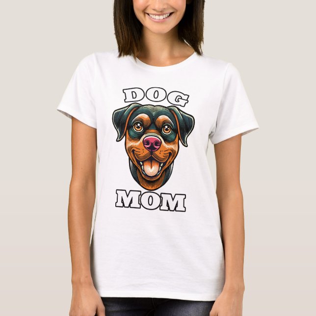 Camiseta Dog Mom - niedliches Hunde-Design (Frente)