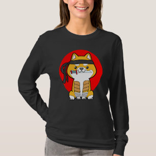 Camiseta Dog Ninja Bushido Ronin Japonês Samurai