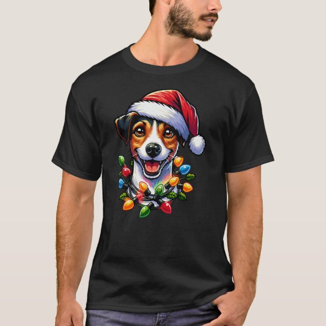 Camiseta Dog Owner Xmas Men Women Favorite Jack Russell Chr (Frente)