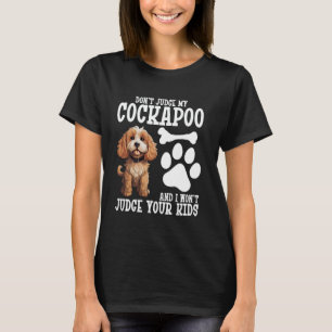 Camiseta Dog Pet Lover Owner Não Juiz Puppy Lover Cockapo