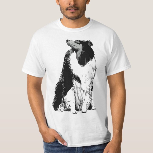 Camiseta Dog Rough Collie (Frente)