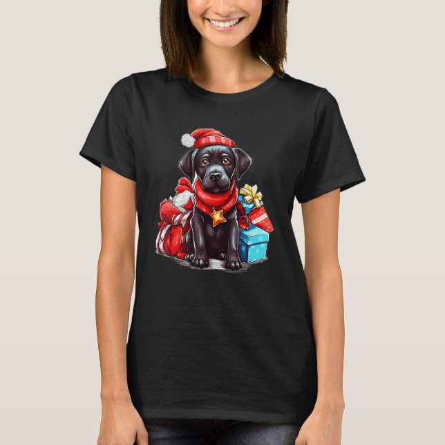 Camiseta Dog  s Christmas Cute Labrador Retriever for Holid (Frente)