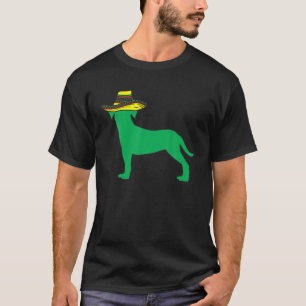 Camiseta Dog Silhouette Sombrero Hat Cinco De Mayo Mexican