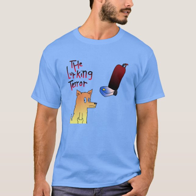 Camiseta Dog versus vacuum T-Shirt (Frente)