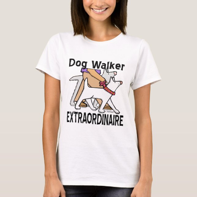 Camiseta Dog Walker Extraordinaire (Frente)
