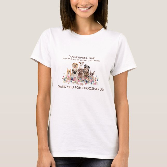 Camiseta Dog Walker Petsitter vet Obrigado (Frente)