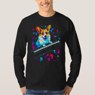 Camiseta Dog Welsh Corgi Piano