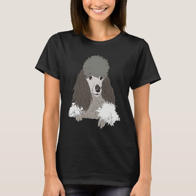 Camiseta Dog   Women's Graphic Tees Cool Poodle Men's (Frente)