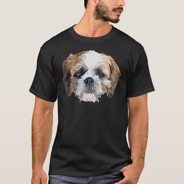 Camiseta Dog Yorkie Shih Tzu Purebred Er Dummy Wrapped (Frente)