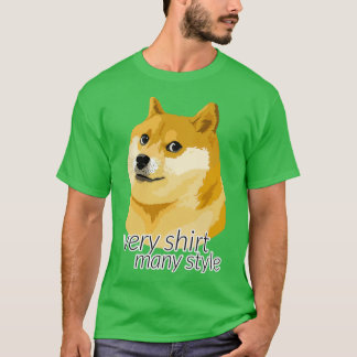 Camiseta DOGE ajustado para cada produto