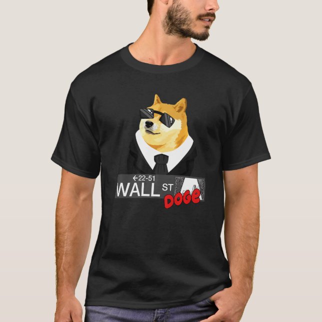 Camiseta Doge Corgi Ao Dogec Criptomoeda Da Lua Crypto (Frente)