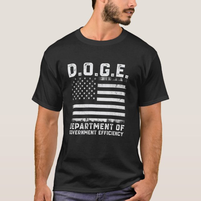 Camiseta DOGE Department of Governo Efficiency USA Ameri (Frente)