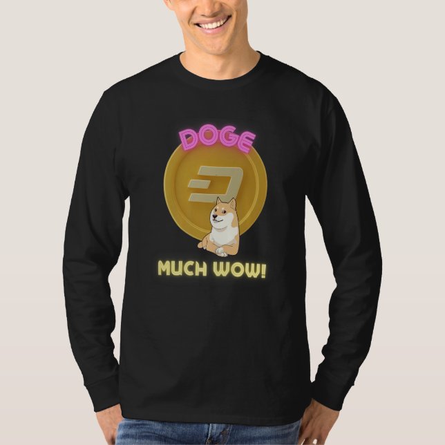 Camiseta Doge Dogecoin To the Moon Meme coin Cryptocurrency (Frente)