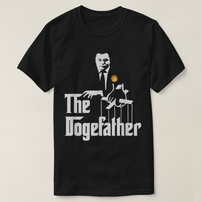 Camiseta Doge Meme Crypto Boss Parody Design (Frente do Design)