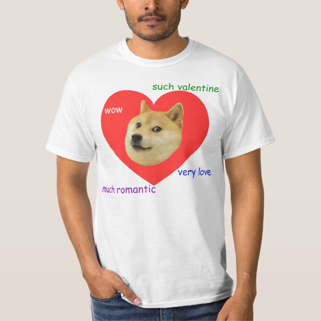 Camiseta Doge muito do dia dos namorados amor muito tais (Frente)