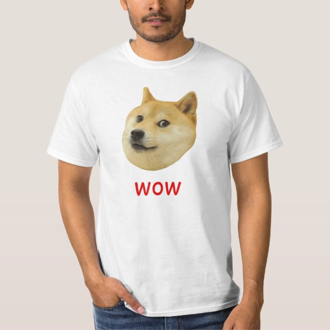 Camiseta Doge muito wow muito cão tal Shiba Shibe Inu (Frente)