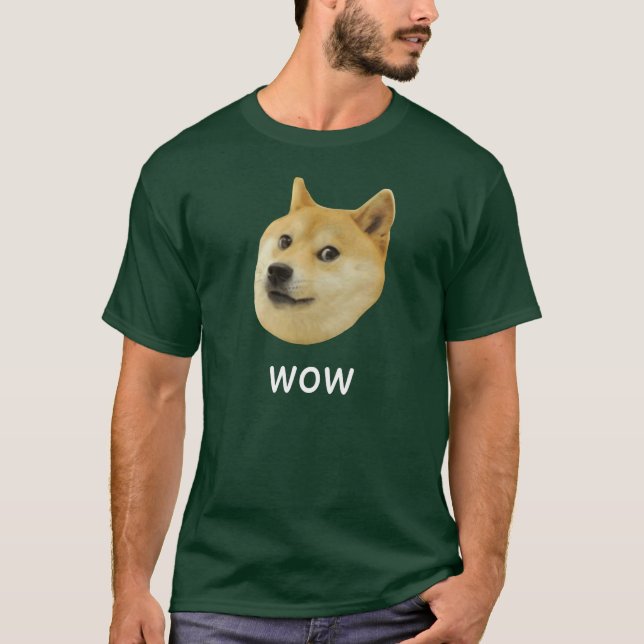 Camiseta Doge muito wow muito cão tal Shiba Shibe Inu (Frente)