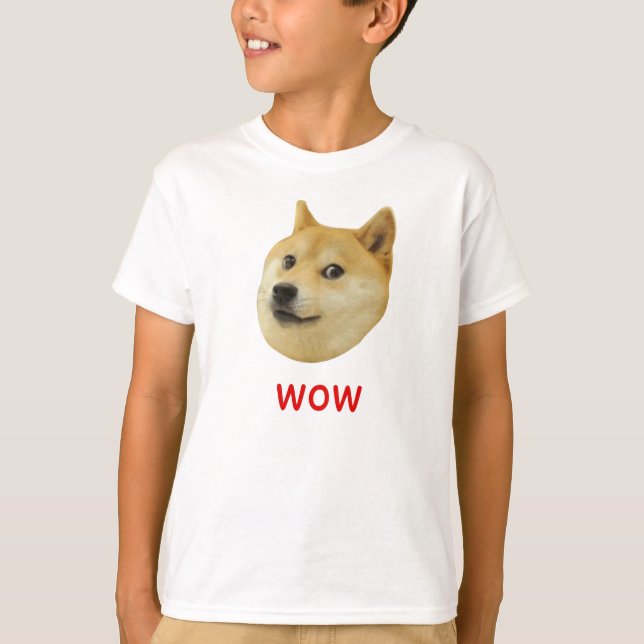 Camiseta Doge muito wow muito cão tal Shiba Shibe Inu (Frente)