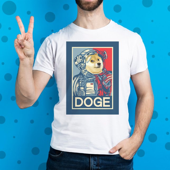 Camiseta Dogecoin Astronaut Dogue À Lua Cripto Engraçado (Criador carregado)