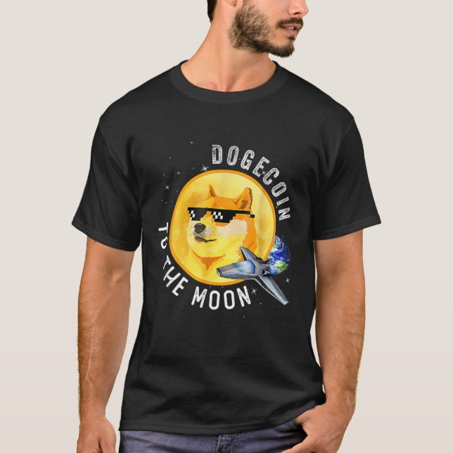 Camiseta Dogecoin Cripto Dogue Porco (Frente)