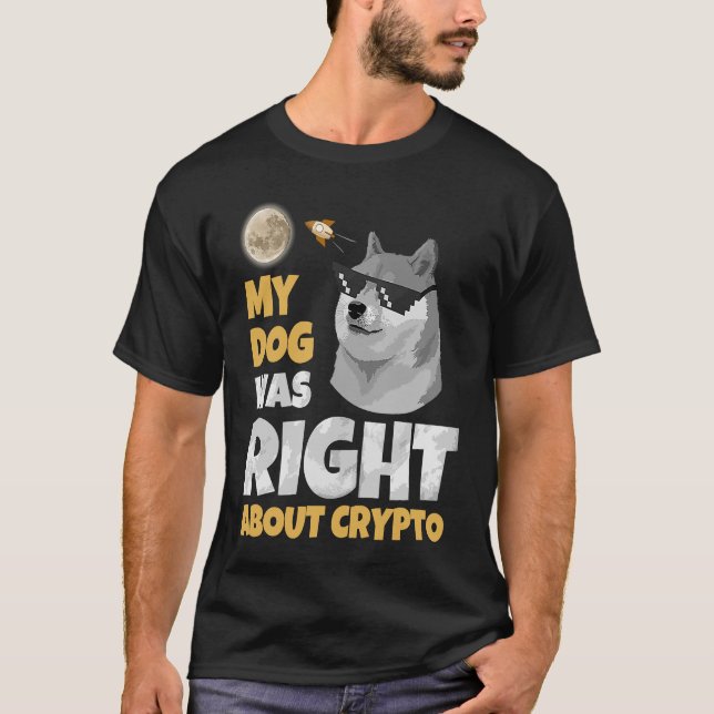 Camiseta Dogecoin Dogecoin Cães Cripto Mulheres (Frente)