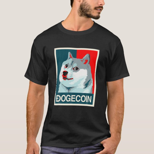 Camiseta Dogecoin Dogecoin Cães de Moedas (Frente)