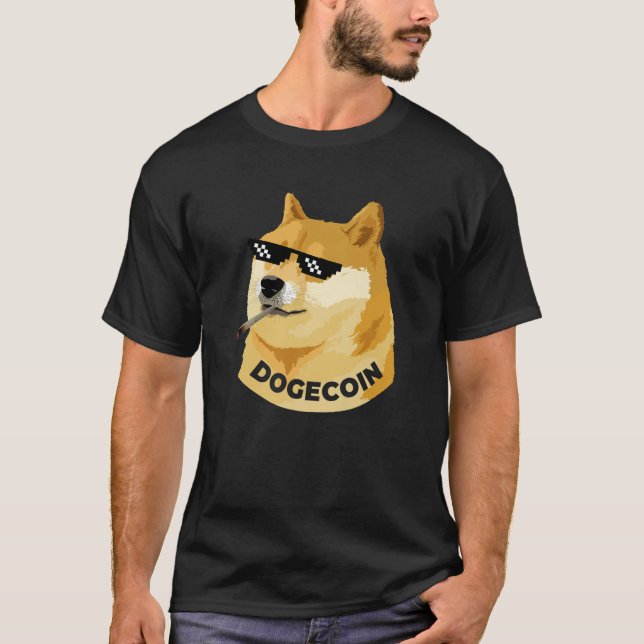 Camiseta Dogecoin Dogecoin HODL Para A Criptocurrena De Lua (Frente)