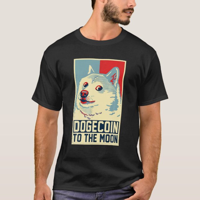 Camiseta Dogecoin Gifts, Doge Meme Muita Moeda (Frente)