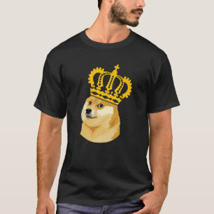 Camiseta Dogecoin King Funny Bitcoin Pun Shiba Inu Dogue Co