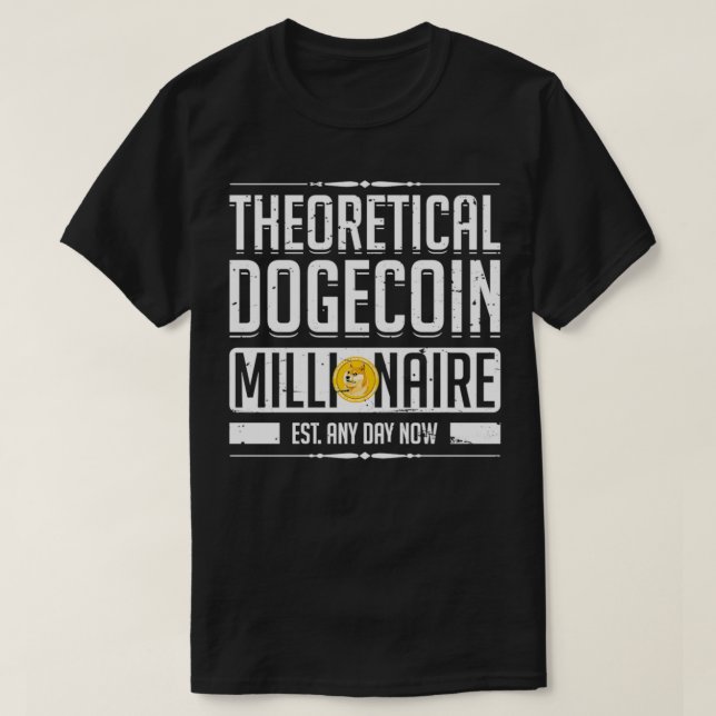 Camiseta Dogecoin Millionaire Est (Frente do Design)