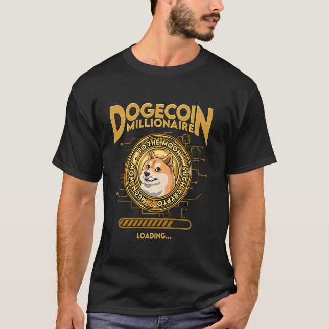 Camiseta Dogecoin Millionaire Funny Dogecoin Crypto Co (Frente)