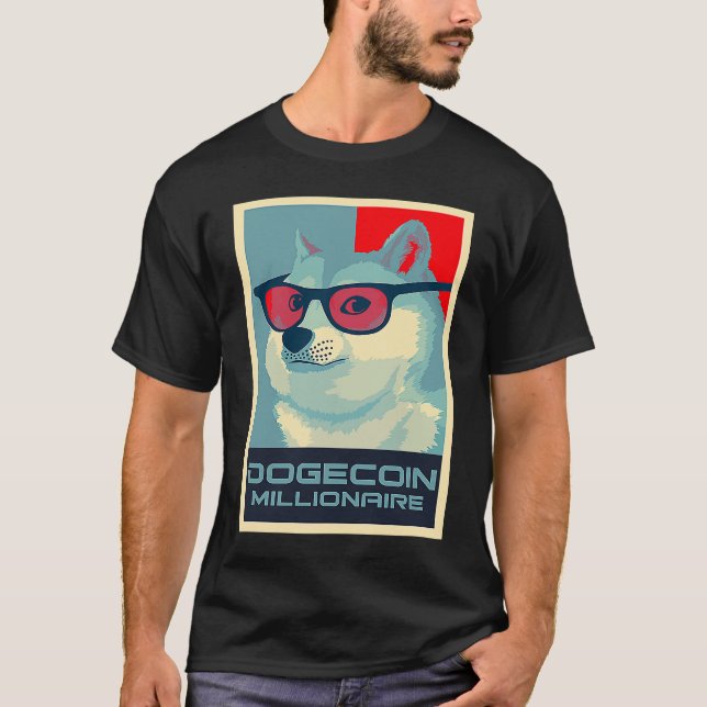 Camiseta DOGECOIN Millionaire HODL Crypto SHIB Token to the (Frente)