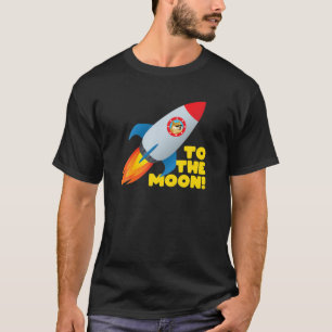 Camiseta Dogecoin Para A Cripto Engraçado Da Lua