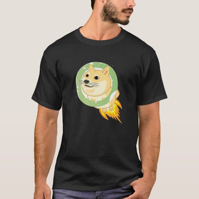 Camiseta Dogecoin Shert À Moon Moon Doge Men Women Kid (Frente)