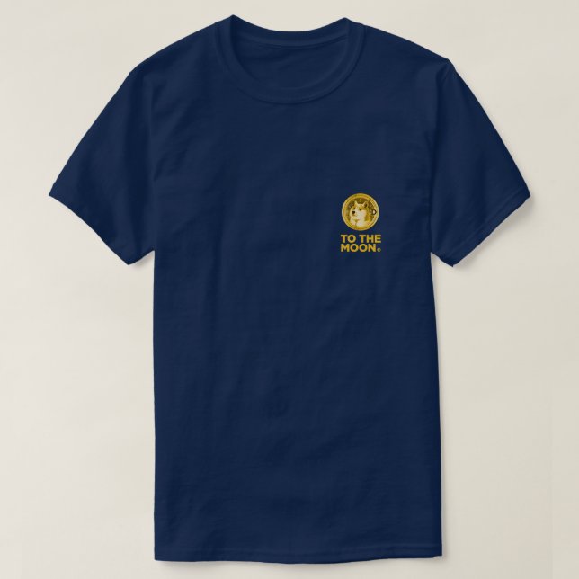 CAMISETA DOGECOIN TO THE MOON (Frente do Design)