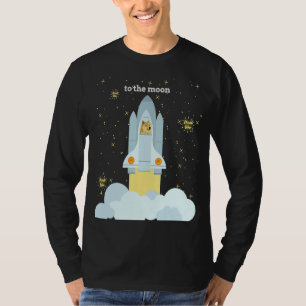 Camiseta Dogecoin To The Moon Shiba Inu Meme Coin Muito Uau