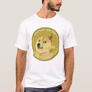 Camiseta Dogecoin Wow Doge Moedas Muito Cripto Moeda