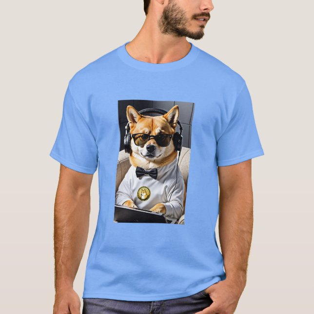 Camiseta Dogecoina À Lua (Frente)