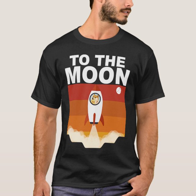 Camiseta Dogecoina à Lua (Frente)