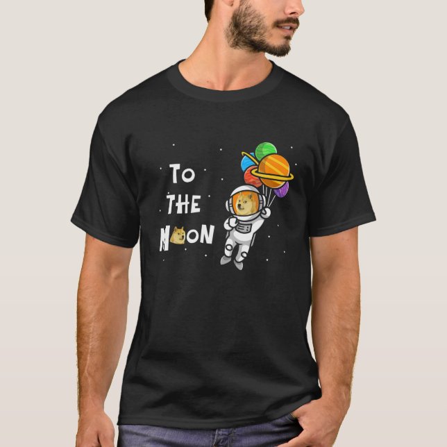 Camiseta Dogecoína À Moeda De Cripto De Moon Legal (Frente)