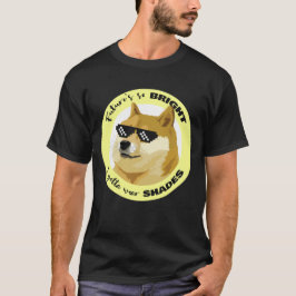 Camiseta Dogecoon Futuro Óculos de sol Mercado de ações Cry