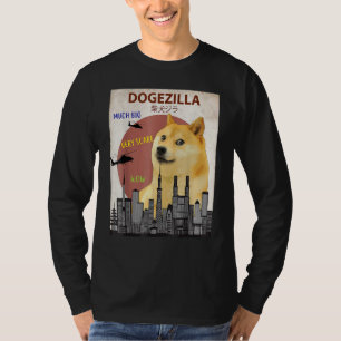 Camiseta Dogezilla T- Memórias Engraçadas Shiba Inu Cão