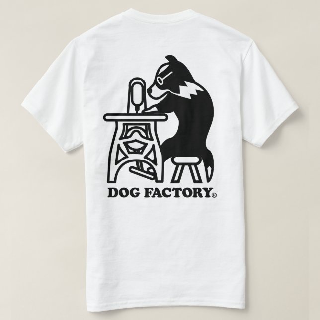 CAMISETA DOGFACTORYロゴTシャツ（バックプリント） (Verso do Design)