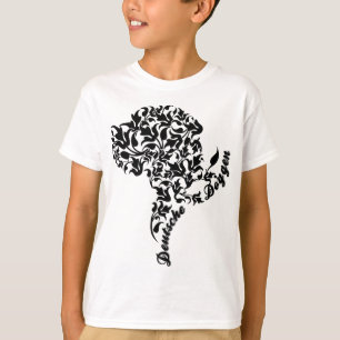 Camiseta Doggen Kopf Illustration Blatt