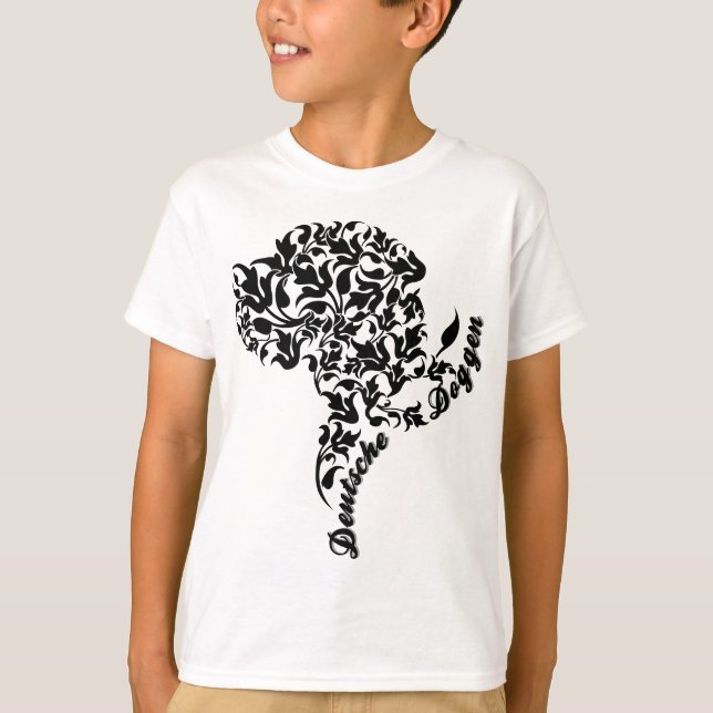 Camiseta Doggen Kopf Illustration Blatt (Frente)