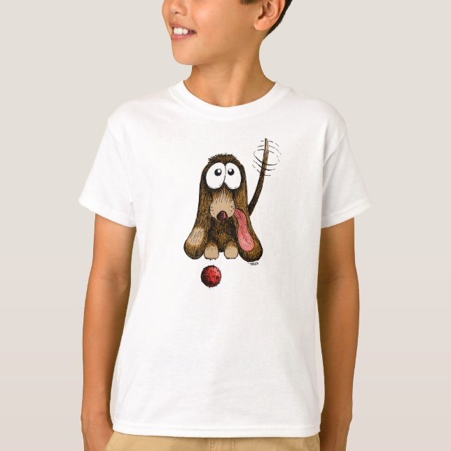 Camiseta Doggie Quer Jogar! (Frente)