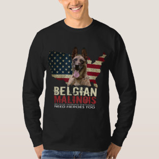 Camiseta Doggie USA Dog Owner USA Lover Belga Malinois Fu